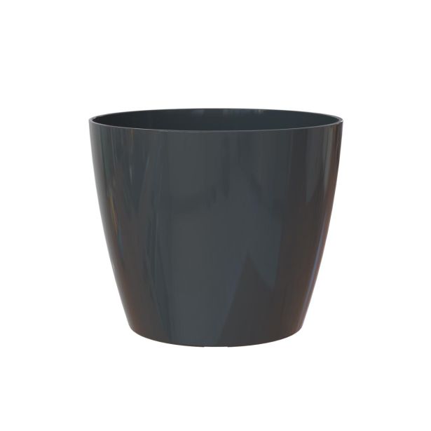 PE NOTRANJI LONEC SAN REMO GLOSSY ANTRACIT 42CM S KOLEŠČKI