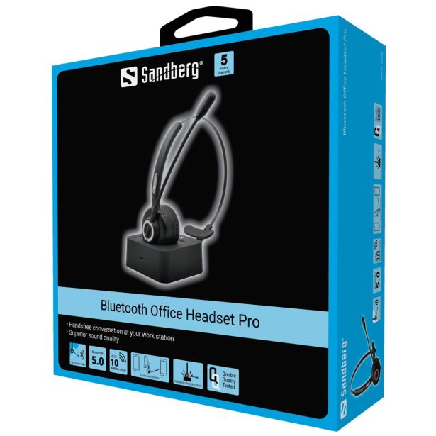 SANDBERG SLUŠALKE BT OFFICE HEADSET PRO