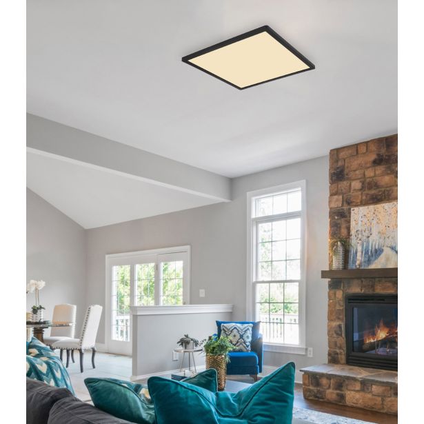 NADGRADNA STROP. SVETILKA SAPANA 24W ČRNA WW KVADRATNA