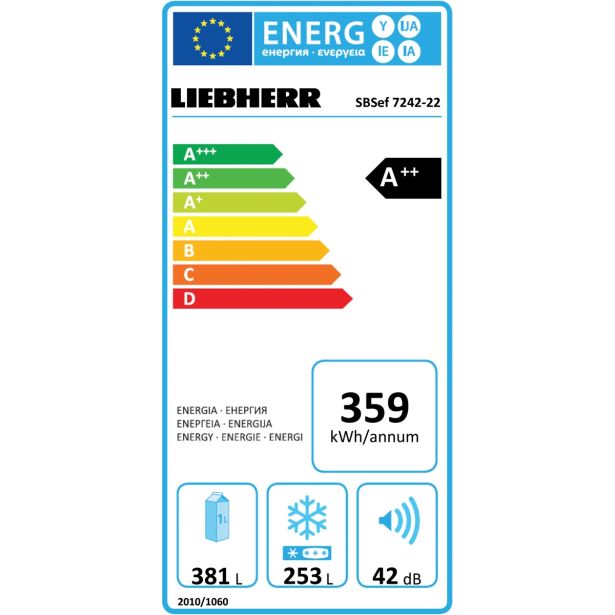 AMERIŠKI HLADILNIK LIEBHERR SBSEF 7242