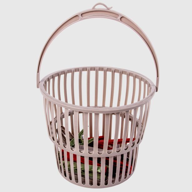 ŠČIPALKE LA BRIANTINA SET ZA OBEŠANJE PERILA (KOŠARICA + 20 ŠČIPALK)