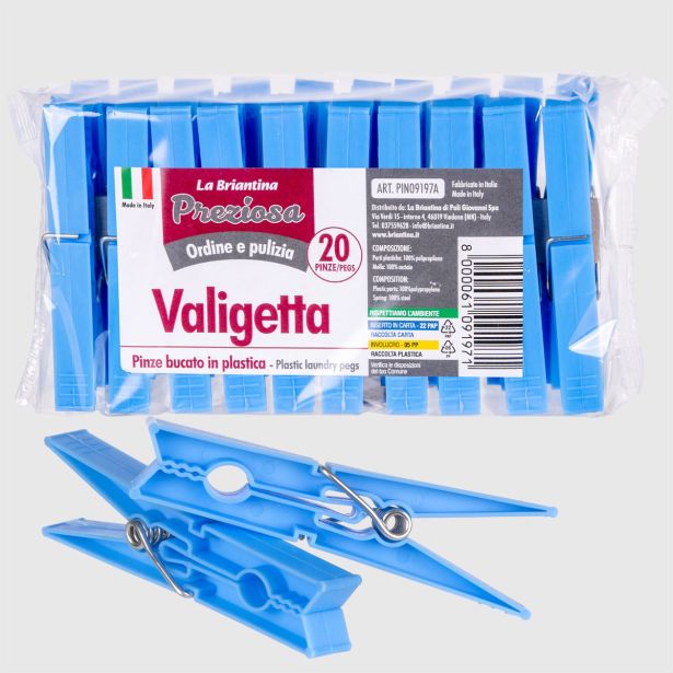 ŠČIPALKE LA BRIANTINA ZA OBEŠANJE PERILA 20KOS.