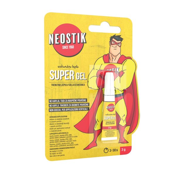 SEKUNDNO LEPILO NEOSTIK CN 106 SUPER GEL 3G BLISTER