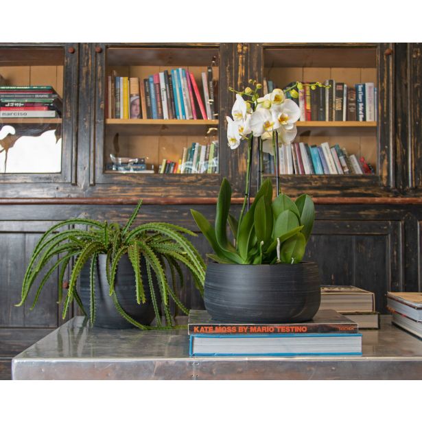 KERAMIČNI NOTRANJI LONEC SELENE 20 CM ČRN