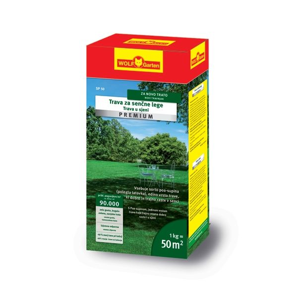 SEME ZA TRAVO WOLF-GARTEN ZA SENČNE LEGE IN SONCE PREMIUM