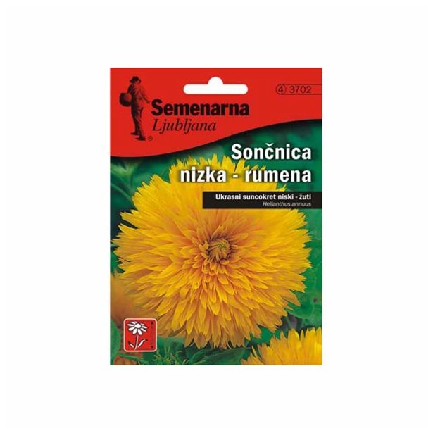 SONČNICA SEMENARNA RUMENA NIZKA V MALI VREČICI 3702/2