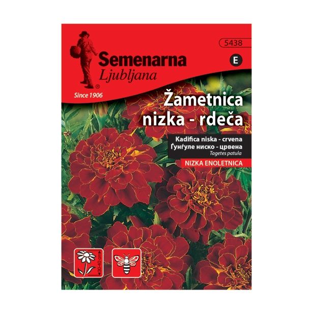 TAGETES SEMENARNA ŽAMETNICA-TAGETES PAT.RUF RED V MALI VREČICI 5438