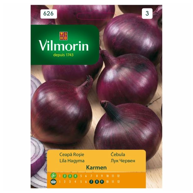 SEMENA CVETOČIH RASTLIN VILMORIN ČEBULA KARMEN