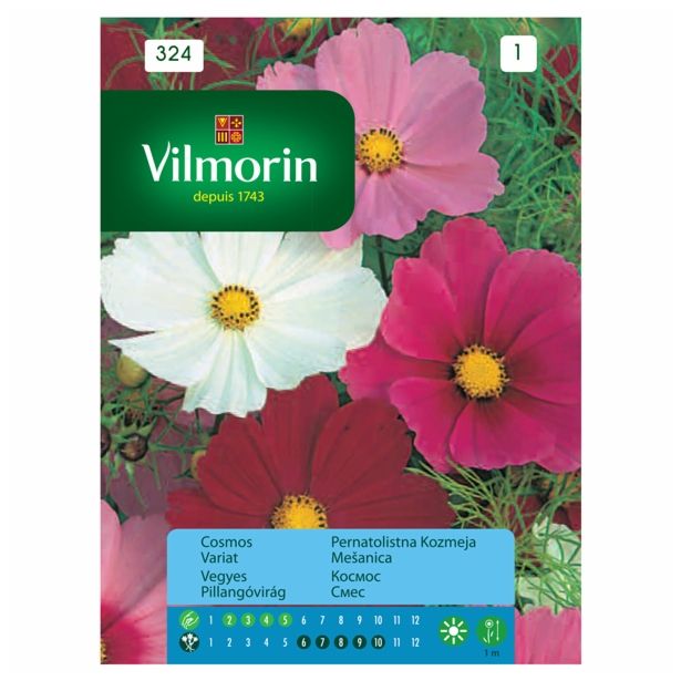 SEMENA CVETOČIH RASTLIN VILMORIN PERNATOLISTNA KOZMEJA MEŠANICA
