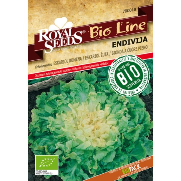 LISTNA ZELENJAVA ROYAL SEEDS ENDIVIJA BIONDA BIO 18