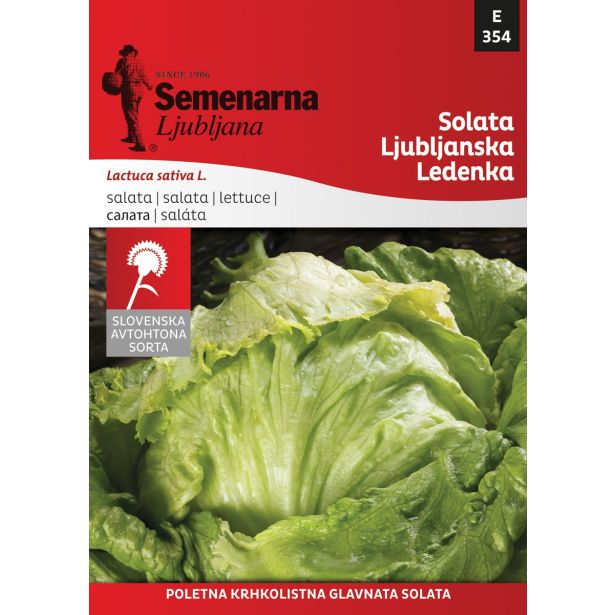LISTNA ZELENJAVA SEMENARNA LJUBLJANSKA LEDENKA SOLATA M. VREČKA 354