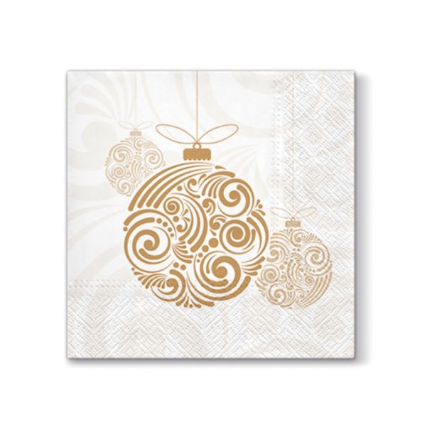 SERVIETE 33X33 CM NOVOLETNA BUNKA 20/1