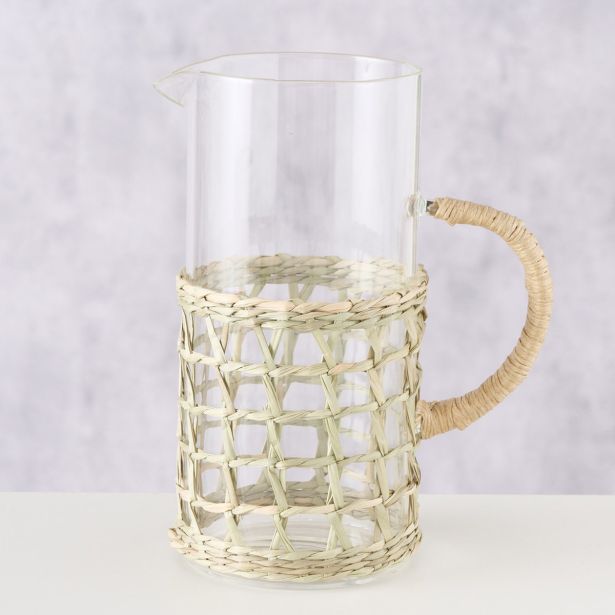 SERVIRNI VRČ BOLTZE KARAFA SANTOS, STEKLENA Z ROČAJEM