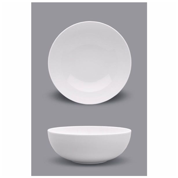 SERVIRNA SKLEDA 30 CM BELA PORCELAN