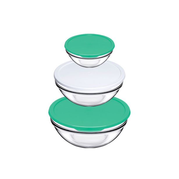 SERVIRNA SKLEDA PASABAHCE SET SKLED CHEF S POKROVI 14-17-20CM 3/1