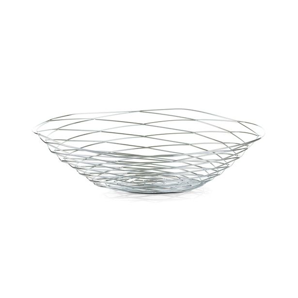 SERVIRNA SKLEDA ZELLER PRESENT 39X9.3 CM ŽIČNATA KROMIRANA