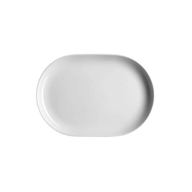SERVIRNI KROŽNIK DOMESTIC 28X20 CM KINGLY WHITE OVALNI