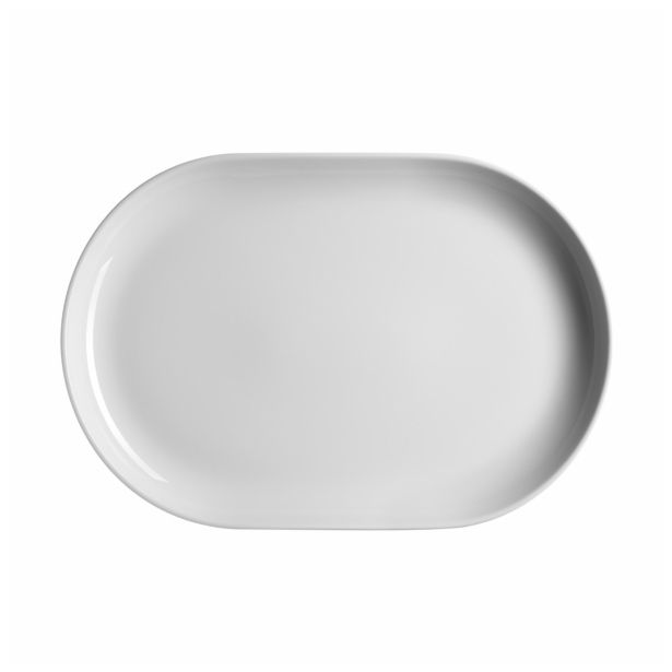 SERVIRNI KROŽNIK DOMESTIC 36X24.5 CM KINGLY WHITE OVALNI
