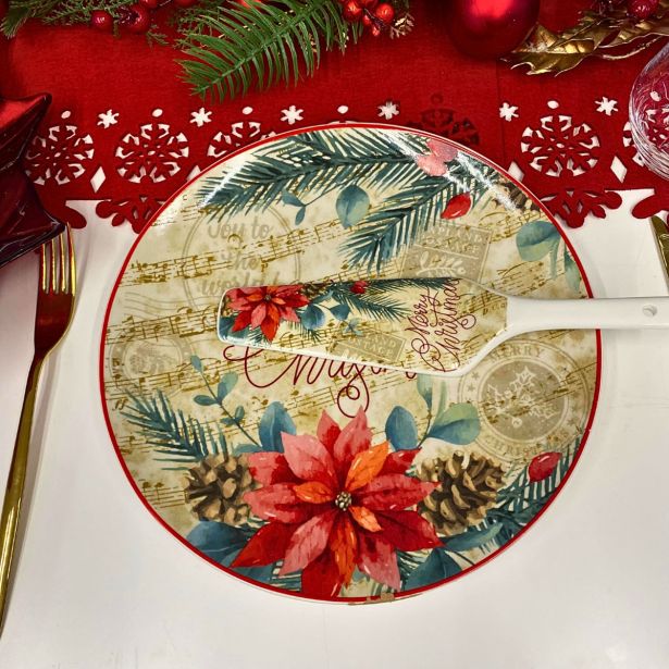 SERVIRNI KROŽNIK TOGNANA 26 CM MADISON SINFONIA Z LOPATKO