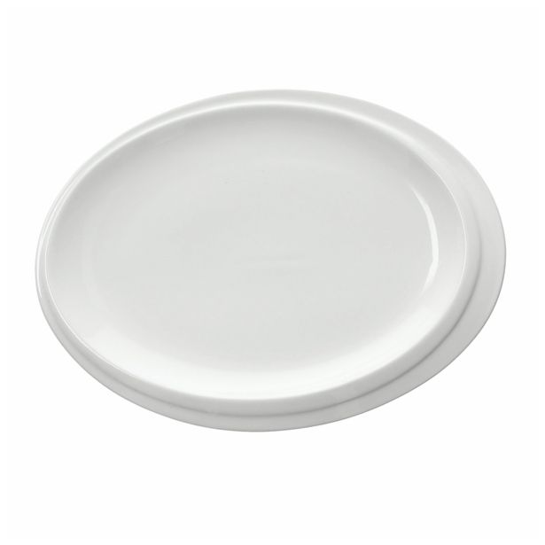 SERVIRNI KROŽNIK TOGNANA 28 CM RESORT BIANCO OVAL