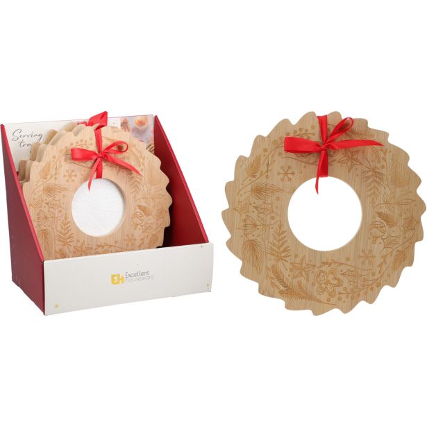 SERVIRNI PLADENJ EH 30 CM BOŽIČNI DEKOR IZ BAMBUSA