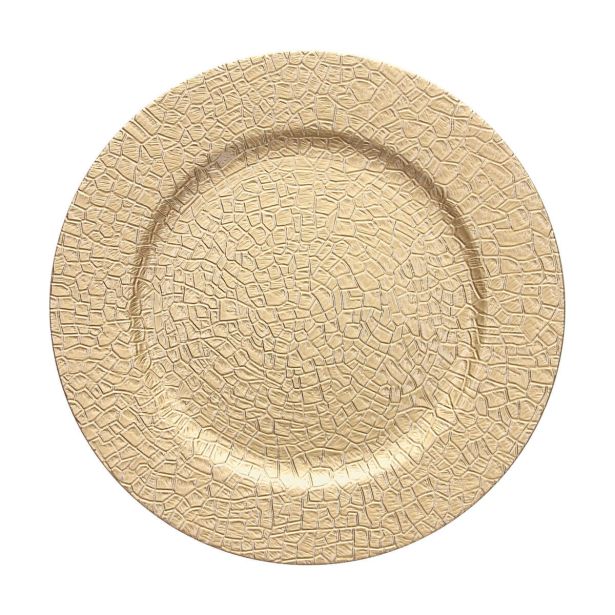 PODSTAVEK TOGNANA 33 CM SOTTOPIAT. CHROME ZLATE BARVE