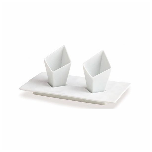 SERVIRNI PLADENJ TOGNANA SET PLADENJ+2 SKLEDI PLATTER BIANCO