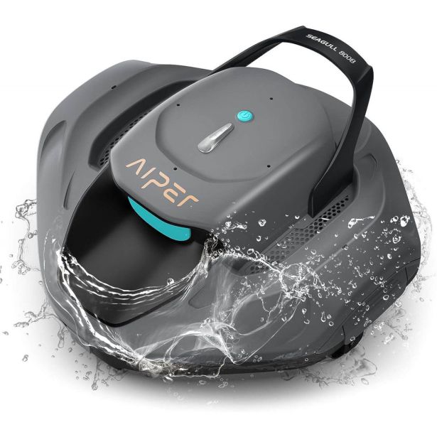 SESALNIK ZA BAZEN AIPER SEAGULL 800B BATERIJSKI ROBOTSKI, SIV