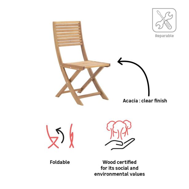 SET 2 JEDILNIH STOLOV SOLARIS II ORIGAMI FSC AC HONEY WOOD