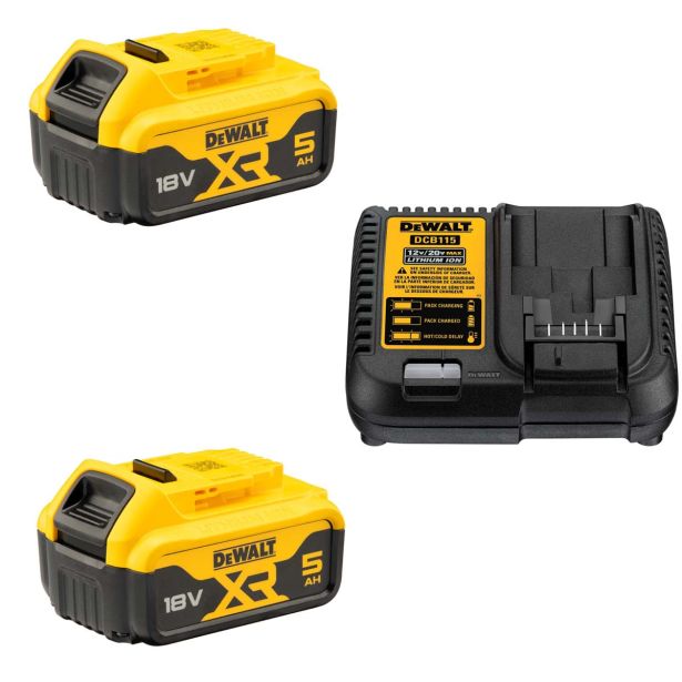 BATERIJE IN POLNILNIKI DEWALT SET 2X DCB184 + DCB115 2X18V 5AH + POLNILEC