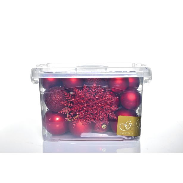 PVC BUNKA GLOSSTYLE SET 36/1 RDEČE V PVC ZABOJU