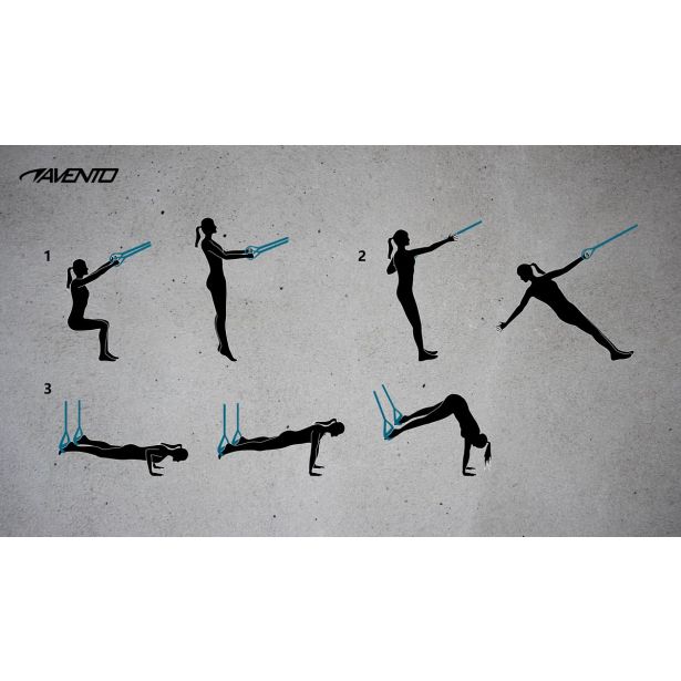 SET ELASTNIČNIH TRAKOV AVENTO Z ROČAJI 42HN