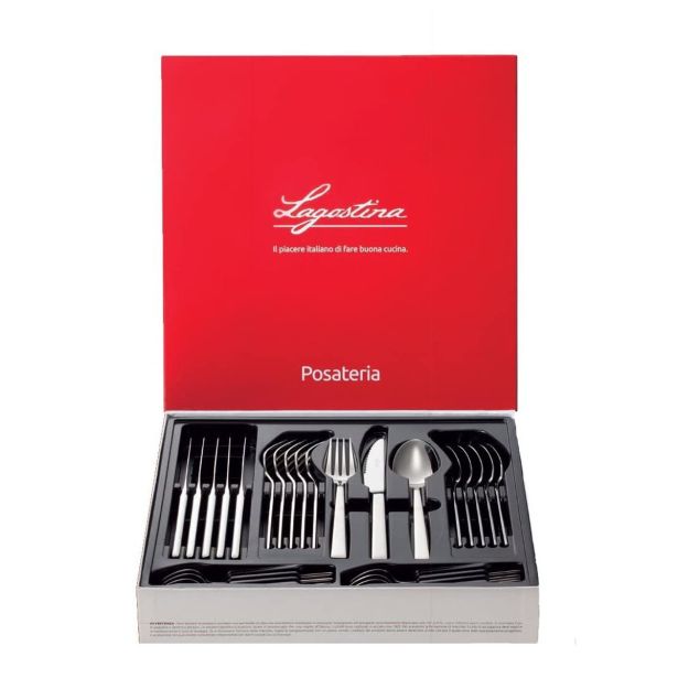 SET JEDILNEGA PRIBORA LAGOSTINA 24 DELNI GIADA IZ NERJAVEČEGA JEKLA