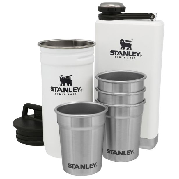 STANLEY THE PRE-PARTY SHOTGLASS + FLASK SET, SET KOZARCEV + PRISRČNICA, POLAR BELA