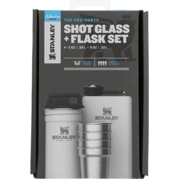 STANLEY THE PRE-PARTY SHOTGLASS + FLASK SET, SET KOZARCEV + PRISRČNICA, POLAR BELA