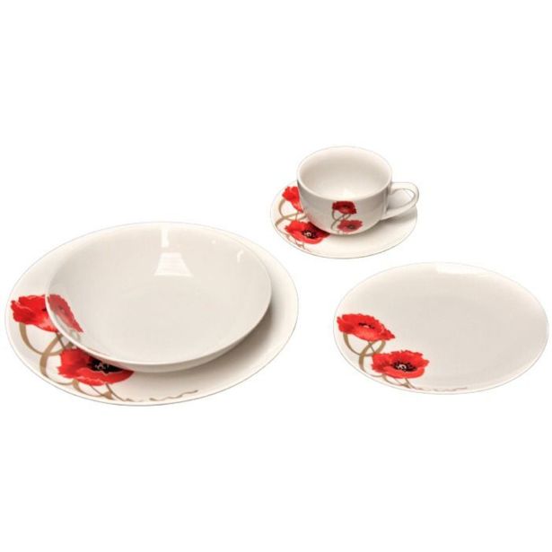 SET KROŽNIKOV 30 DELNI COQUELICOT MAK