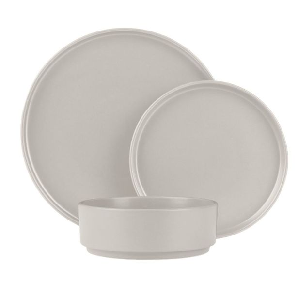 SET KROŽNIKOV BERLINGER HAUS 18 DELNI SAHARA Z ROBOM MAT KREM BARVE