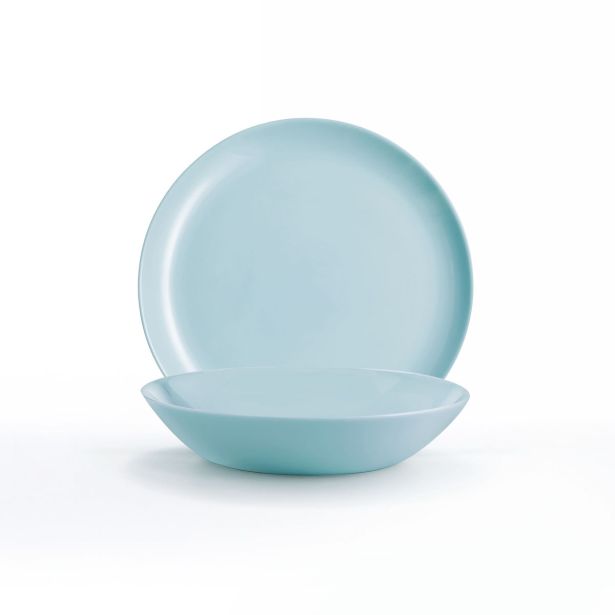 SET KROŽNIKOV LUMINARC 18 DELNI PARADISE BLUE DIWALI OPAL