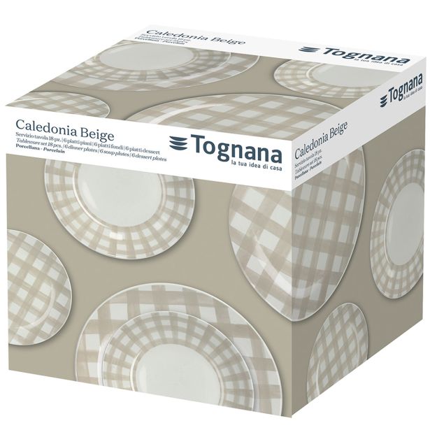SET KROŽNIKOV TOGNANA 18 DELNI MADISON CALEDONIA BEIGE