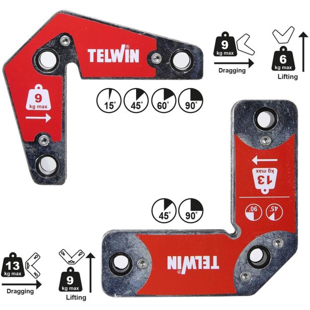 SET MAGNETOV ZA KOTE TELWIN MULTI 15/45/60/90 ST., DO 13 KG