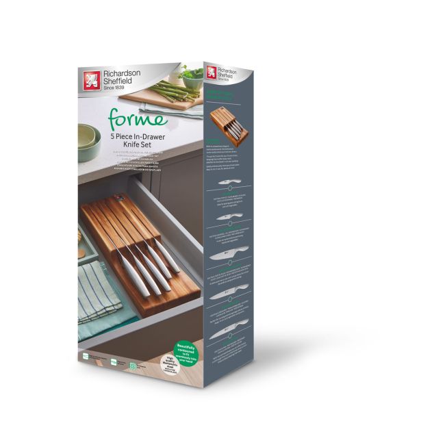 SET NOŽEV AMEFA 5 DELNI SET NOŽEV S STOJALOM FORME