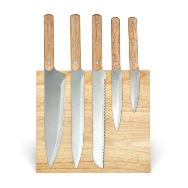 SET NOŽEV LIVOO NA LESENEM STOJALU 5/1 MEC136