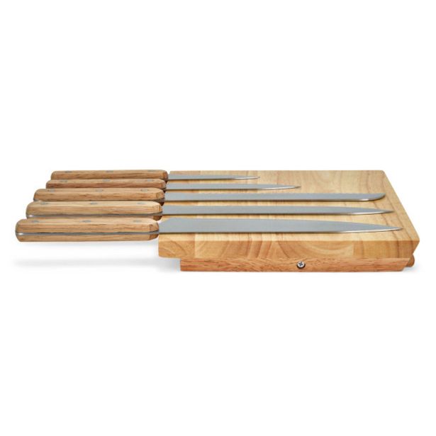 SET NOŽEV LIVOO NA LESENEM STOJALU 5/1 MEC136