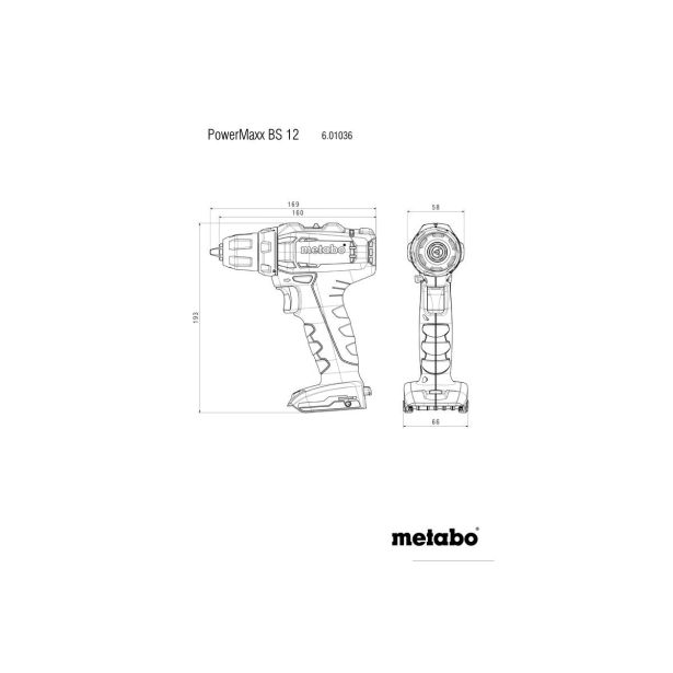 AKUMULATORSKI SET METABO SET POWERMAXX BS 12