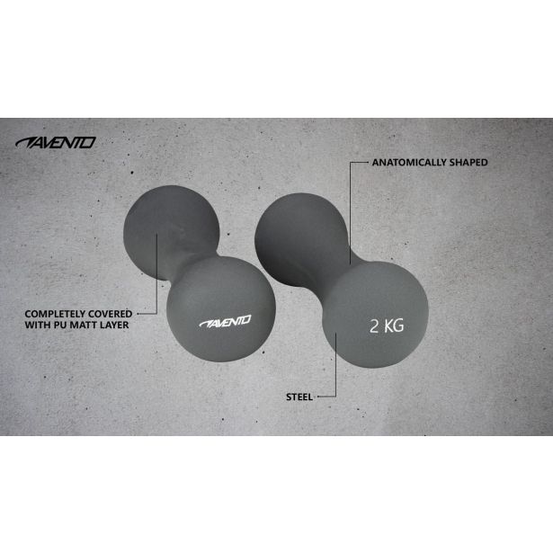 SET ROČNIH UTEŽI KOST AVENTO 2X2 KG 42DB