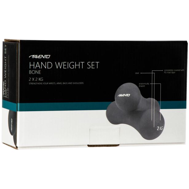 SET ROČNIH UTEŽI KOST AVENTO 2X2 KG 42DB