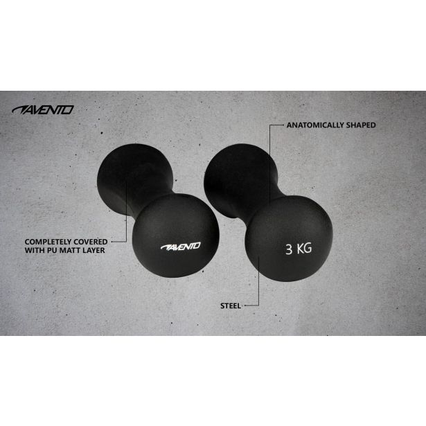 SET ROČNIH UTEŽI KOST AVENTO 2X3 KG 42DC