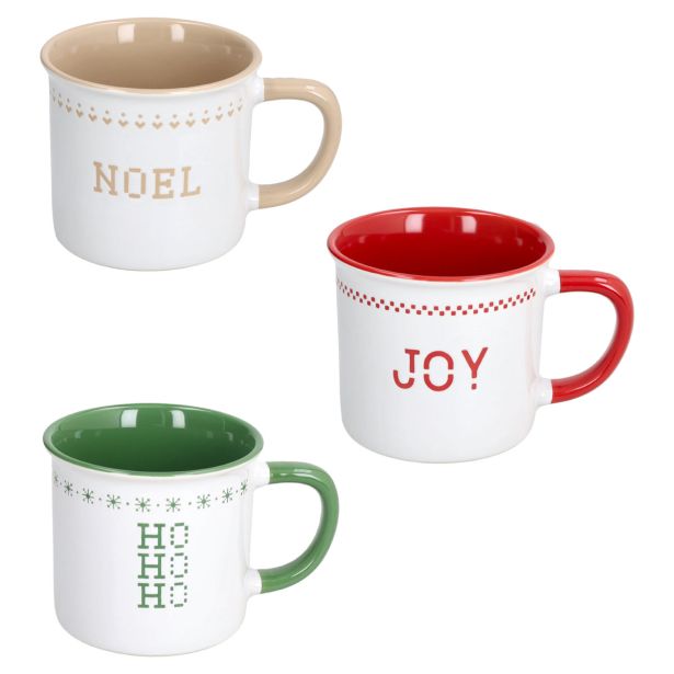 SET SKODELIC IN LONČKOV TOGNANA 3 DELNI NATALE MERRY BITS 360 ML RAZLIČNI DEKORJI