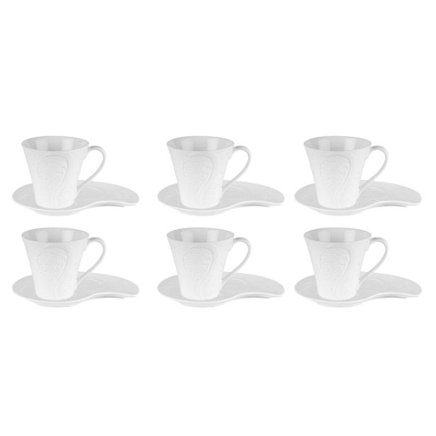 SET SKODELIC IN LONČKOV ALPEKS 6 DELNI BELA KAVA HJ1316