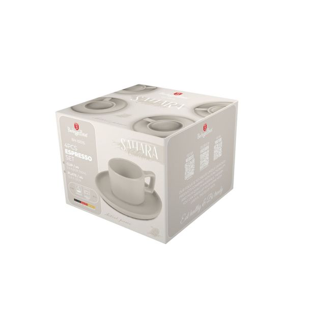 SET SKODELIC IN LONČKOV BERLINGER HAUS 8 DELNI SAHARA MAT KREM BARVE ZA KAVO